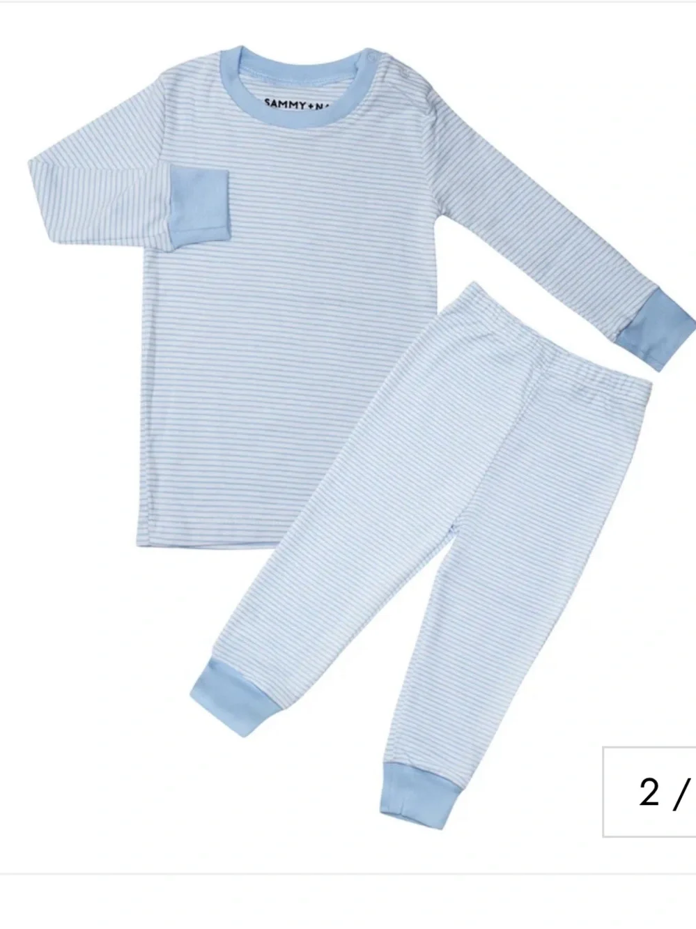 ❤️ Classic Stripe Pajama Set in Light Blue